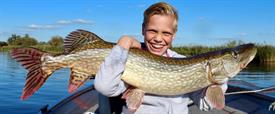 Jeugd roofvisdag Jelte vd Kuur snoek 110 cm 2